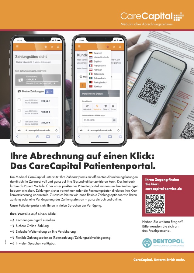 CareCapital Patientenplakat